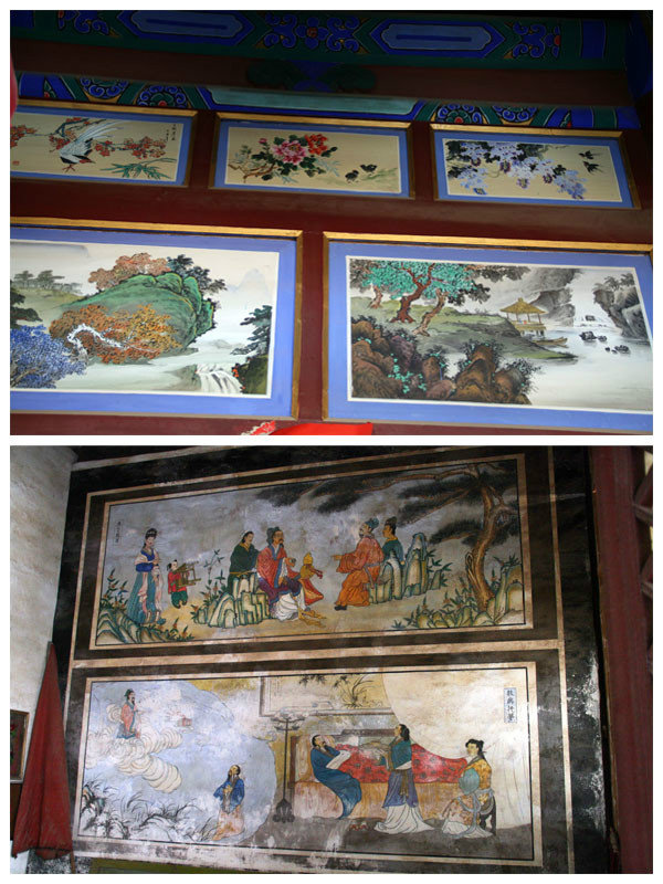 paintings at the Black Dragon Temple
