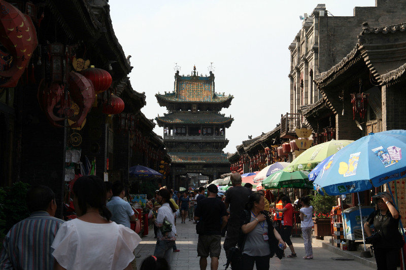 one of the main streets in Pingyao
