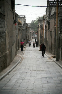 quiet back streets of Pingyao