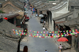 empty streets of Pingyao