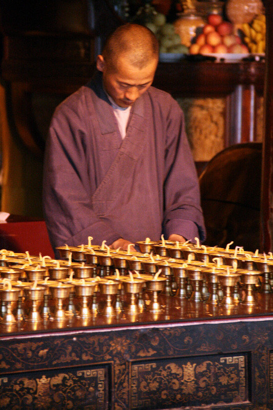 monk at Xiantong Temple