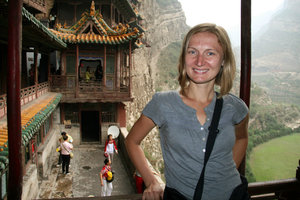 at the Hanging Monastery