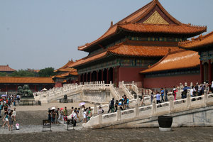 walking around the Forbidden City