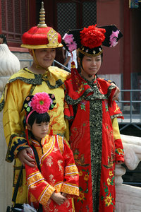 dressing up at the Forbidden City...