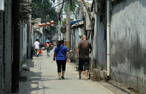 narrow alleys in Beijing