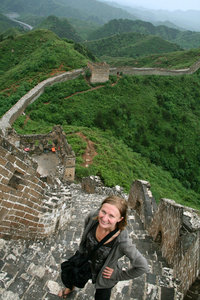 on the Great Wall of China!