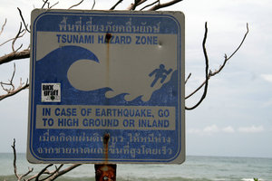 tsunami warning sign...