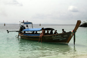 our boat at the Monkey Beach