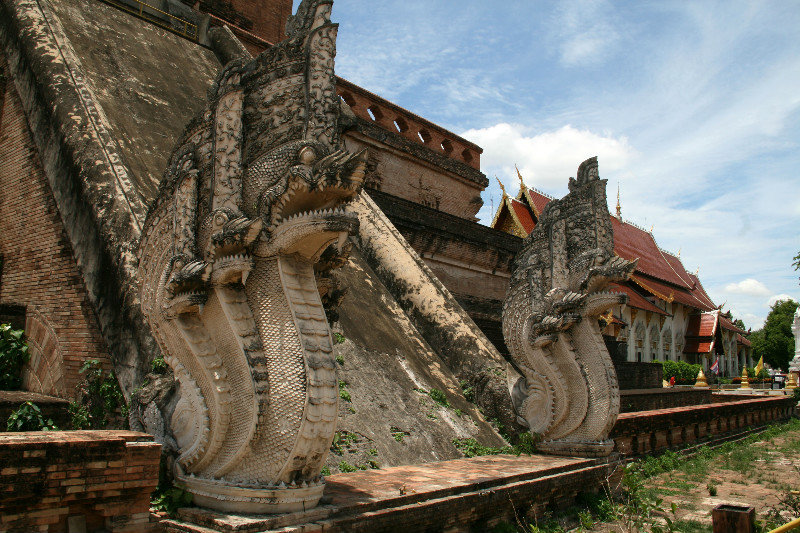 partially restored Chedi Luang temple