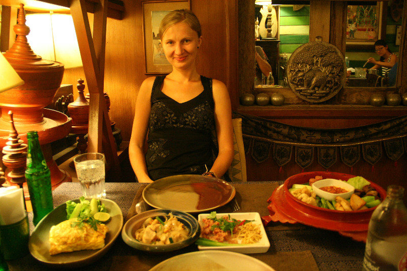 tasting Northern Thai cuisine at Heuan Phen restaurant
