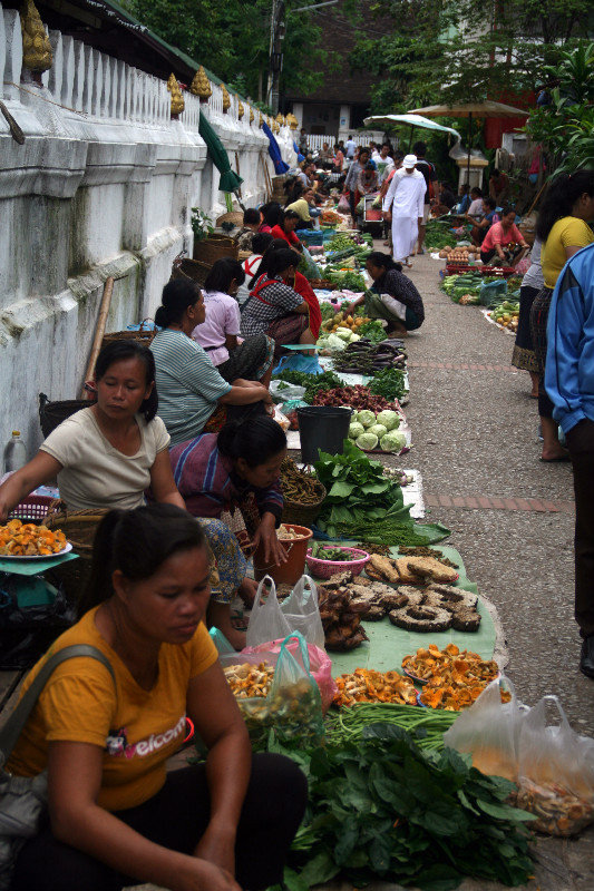 at the market in Luang Prabang