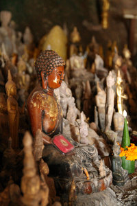 Buddha statues at Pak Ou Caves