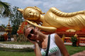 with the reclining Buddha :)