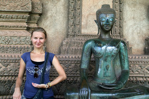 striking Buddha pose ;)
