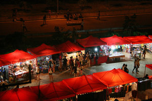 night market in Vientiane