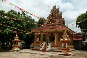 beautiful temple next to Pha That Luang