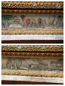 carvings at one of the temples