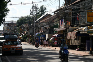 the streets of Vientiane
