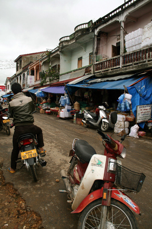 the streets of Phonsavan