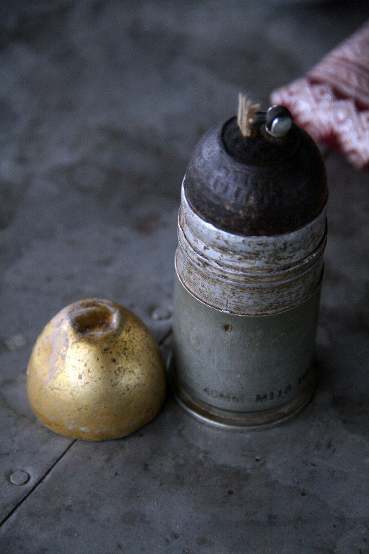 old bullet made into a lighter...