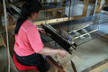 local woman weaving at Bai Naipa village 