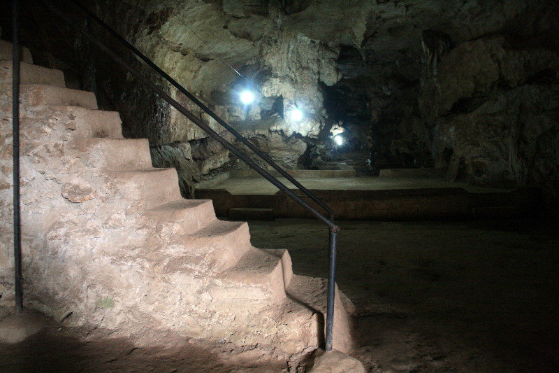 at the caves in Viengxai