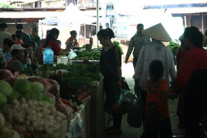 local market in Sam Neua