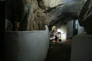at the caves in Viengxai