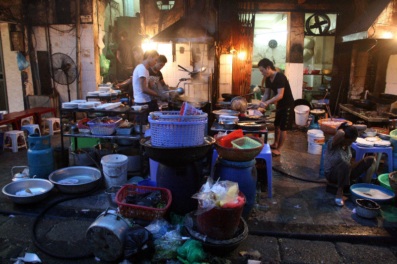 street kitchen in Hanoi
