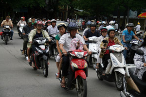 rush hour in Hanoi