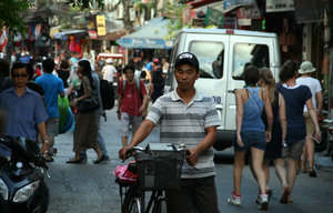 busy streets of Hanoi