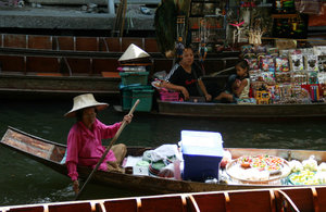 at the floating market...