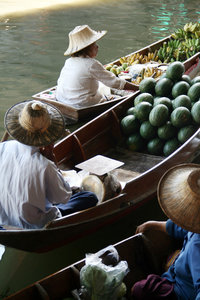 at the floating market...