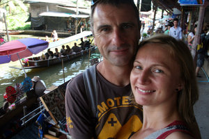 us at the floating market :)