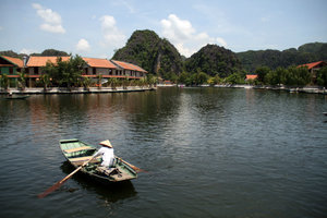 at Tam Coc...