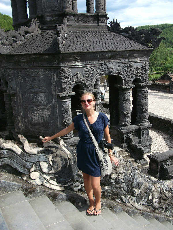 at Khai Dinh Tomb
