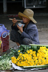 lunch time! at the market in Hue