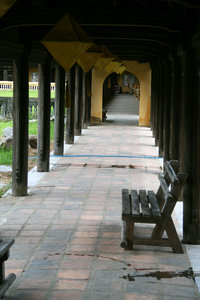 empty corridors at the citadel in Hue
