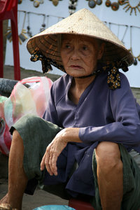 another seller at the market in Hoi An