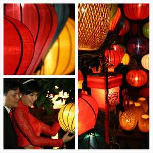 quite a few lanterns... and weddings around!