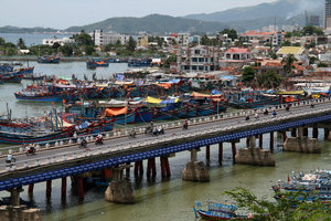 a view over the fishing village in Nha Trang