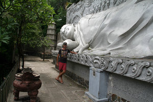 Grant with the Buddha :)