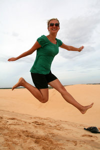 jumping session at the white dunes :)