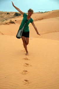at the red dunes around Mui Ne...