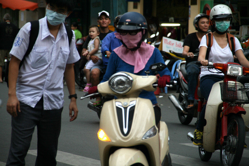 bikes all around in Ho Chi Minh City