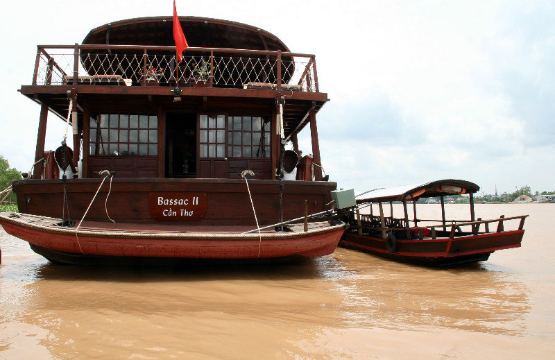 some fancy cruising boats on the Mekong Delta as well...