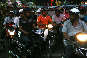 busy streets of Ho Chi Minh City