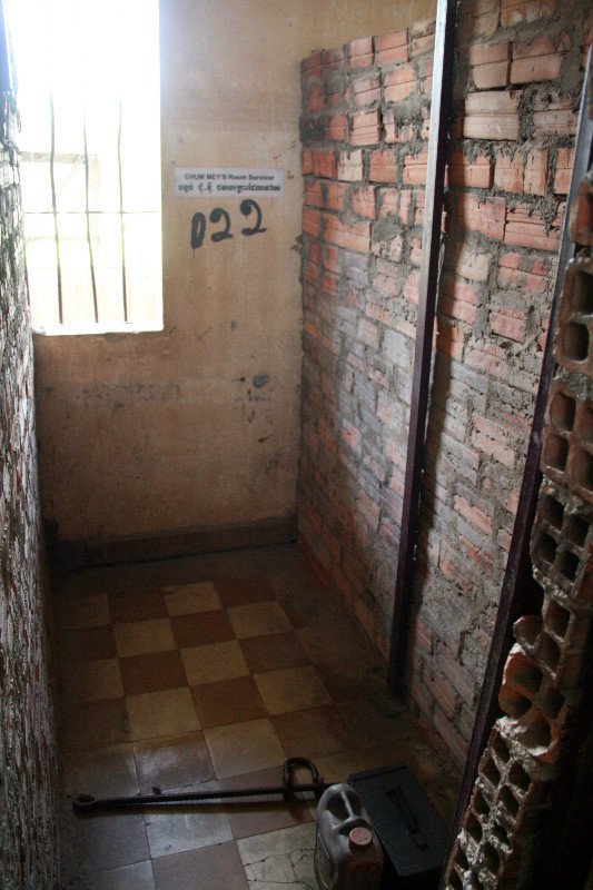 room of one of the survivors, Chum Mey's