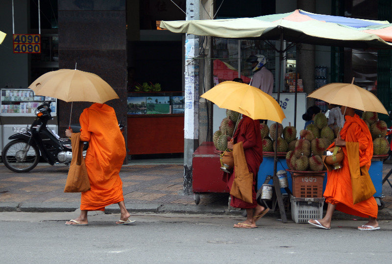 monks in Phnom Penh