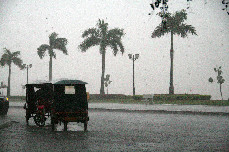 raining in Phnom Penh